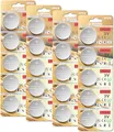 GutAlkaLi 20 Stück CR2032 3V Batterien CR 2032 Knopfzelle (3 Volt im 20-er Pack)