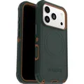 Defender Pro, Handyhülle dunkelgrün/orange, iPhone 17 Pro, MagSafe