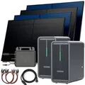 Balkonkraftwerk 2000 / 800 Watt mit Marstek B2500-D 4.48 kWh Solarspeicher, BIFAZIAL FULLBLACK komplett Steckdose