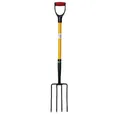 PROREGAL® Spatengabel Dunggabel Mistgabel Mistforke Heugabel Streugabel mit D-Griff aus Glas