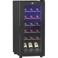 HOMCOM Weinkühlschrank Kompressor für 18 Flaschen, 50L Getränkekühlschrank - Schwarz