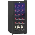 Weinkühlschrank Kompressor für 18 Flaschen, 50 L Getränkekühlschrank mit Glastür