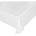 ANRO Tischdecke Lace Vinyltischdecke Häkelspitze Gartentischdecke (Einzelstück 1-tlg), Relief Lace Vinyl 138x260cm wasserabweisend weiß 138 cm x 260 cm x 1 mm