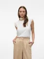 Vero Moda T-Shirt VMEMILY SL GATHERING TOP JRS NOOS Baumwolle, regular fit, Spitze