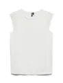 VERO MODA Damen VMEMILY SL Gathering JRS NOOS Top, Snow White, Large