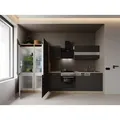 Einbauküche Küchenzeile Eiche Grau Merle 340 Cm French Door Optik Respekta