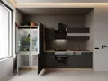 Einbauküche Küchenzeile Eiche Grau Merle 340 cm French Door Optik Respekta