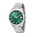 Maserati Attrazione Herrenuhr R8853151027 Grün Edelstahlband 43 mm