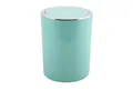 MSV Kosmetikeimer KAMAKA, eleganter Abfalleimer mit Schwingdeckel, für Küche, Bad, Büro, in angesagten Trendfarben, 6 L, pastellgrün