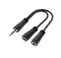 Hama Audio-Splitter 3,5 mm für 2 Kopfhörer – HiFi Stereo Adapter für Audio- & Video-Kabel