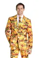 Suitmeister Herren Fast Food Kostüm - Motto Party & Halloween Outfit - inklusive Blazer, Hose und Krawatte - Multicolor