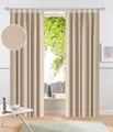 Otto Home Vorhang "Raja" Gr. 3, beige (sand), 225cm, Schlaufen, 140cm