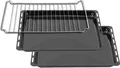 2 x Backblech 1xBackrost Set 445x375x25 mm Fettpfanne Emailliert Whirlpool Ignis
