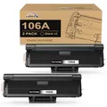 colorfly 106A W1106A Toner Kompatibel für 106A Toner Schwarz für Laser MFP 135wg Toner für Laser 107w 107a 107r MFP 137fwg 137fnw 135w 135a 135r (Schwarz, 2er-Pack)
