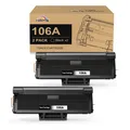 106A W1106A Toner Schwarz 2er-Pack Kompatibel HP Laser MFP