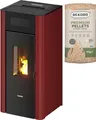 Freepoint Pelletofen Amaranto 9, 9,5 kW, Zeitbrand