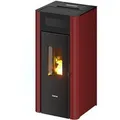 Freepoint Pelletofen Amaranto Pelletöfen Stahl Bordeaux 8,5 kW mit Automatik