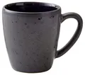 BITZ Becher, Kleiner Kaffeebecher aus Steingut, 19 cl, Schwarz/Dunkelblau
