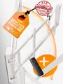 EasyLife TV Wandhalterung elektrisch mit Auto Drive-out Funktion, Ultra-Slim, schwenkbar bis 170°, 32–75 Zoll, VESA 200x200–600x400 - Weiß