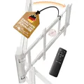 EasyLife – Elektrische, Schwenkbare TV-Wandhalterung mit Auto-Drive-Out, Ultraschlank 56mm, leiser Motor, Anti-Kollisions System, für 32–75", VESA bis 600×400 und 50Kg, Hochwertige Konstruktion