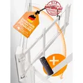 EasyLife TV Wandhalterung elektrisch Auto Drive-out, 32–75" schwenkbar, weiß