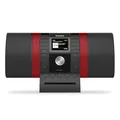 TechniSat MULTYRADIO 4.0 SE - Internetradio (WLAN Radio, DAB+, UKW, Spotify, Bluetooth, CD-Player, USB, Farbdisplay, 2 x 10 Watt Stereo Lautsprecher) Schwarz/Rot