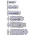BOOMET Schieberiegel · 120mm · 80/100/120/140/160/180mm Schlossriegel für Tore Türen Schuppen Torschieber Türschieber Schiebe Verriegelung 6 G...