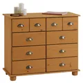 Schubladenschrank Kommode Apothekerschrank Sideboard mit 8 Schubladen in 3 Farbe