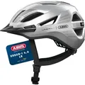 ABUS Stadthelm Urban-I 4.0 LR - Fahrradhelm mit Zopf-Öffnung, Schirm, magnetischem Verschluss - light ready für Rücklicht-Nachrüstung - für Ju...