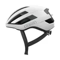 ABUS Rennradhelm WingBack – einfacher Roadhelm für sportliches Fahren im Alltag und in der Freizeit – für Erwachsene und Jugendliche – Polarweiß, Größe S