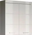 Hängeschrank "Avena", Breiter Badschrank mit verstellbaren Böden - Maße (B/T/H) 73/23/77 cm, weiß/weiß Hochglanz B/H/T: 73 cm x 77 cm x 23 cm