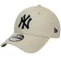 Cap Herren, New Era 9FORTY New York Yankees MLB League Essential Cap, Beige