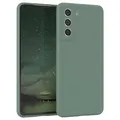 Für Samsung Galaxy S21 FE 5G Handyhülle Silikon Cover Schutz Handy Case Grün