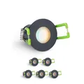 LongLife LED 6er Set Einbaustrahler Mini 3W CCT 2700K-6500K anthrazit RAL 7016 IP65 Dimmbare Strahler für Terrassenüberdachung, Carports, Dachüberständen