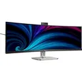 49B2U6903CH, LED-Monitor 124 cm (48.8 Zoll), dunkelgrau/silber, DQHD, VA, Thunderbolt 4, USB-C, Pop-up-Webcam, 120Hz Panel