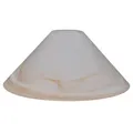 Schusterschirm weiß amber Vestaschirm Ø 300mm Lampenglas Ersatzglas Schusterglas E27