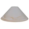 Schusterschirm Vestaschirm Schusterglas Ø 300mm Lampenglas Ersatzglas weiß amber