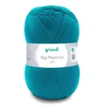 GRÜNDL WOLLE BIG MAMMA UNI 400 g PETROL HANDSTRICKGARN 100g/2,45€