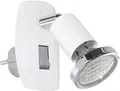 Eglo LED Steckdosenspot Mini 4 weiß, chrom