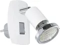 Eglo Leuchten LED Steckdosenspot Steckerleuchte MINI 4 weiss, chrom