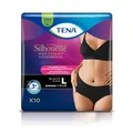 TENA Silhouette Plus L Black, 10 Stück