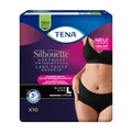 TENA Silhouette Plus Black Inkontinenzpants Gr. L | Packung (10 Stück)