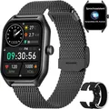 Dachma T8 Pro Smartwatch (4,6 cm, android ios), Smartwatch für Damen mit Telefonfunktion Gesundheits-