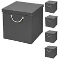 StickandShine Faltbox 5 Stück 30x30 cm perfekt für KALLAX – 19 trendige Farben zur Auswahl