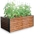 Beet Strend Pro Garden, 200x100x77cm, 3D-Design Holz, Metall, Hochbeet