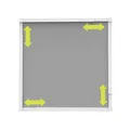 Nematek Teleskop Insektenschutz Fenster (max. 110 x 140 cm) ohne Sägen & Bohren - Fliegengitter Fenster mit Rahmen in weiß - Mückenschutz Fenster mit Premium-Polyester Gewebe & Bürstendichtung