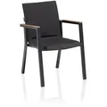 Kettler Rasmus Teak Stapelsessel Aluminium/Sunbrella - Anthrazit