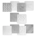 MARBET DESIGN 3D Wandpaneele Styropor Paneele weiß 50x50cm Wandverkleidung Wärmedämmung (1m² ED-6) Akustik Wandpaneel Wandplatte Wand Deko
