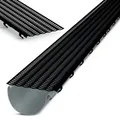 Inefa Laubfangstreifen 100cm NW 100-150 Dachrinnen Laubschutz Schwarz