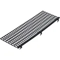 Laubfanggitter B.100-150mm L.1m schwarz Dachrinnengitter Laubschutz  PROTEKTOR